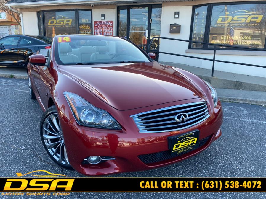 2014 INFINITI Q60 Convertible 2dr, available for sale in Commack, New York | DSA Motor Sports Corp. Commack, New York 2014 INFINITI Q60 Convertible 2dr, available for sale in Commack, New York | DSA Motor Sports Corp. Commack, New York