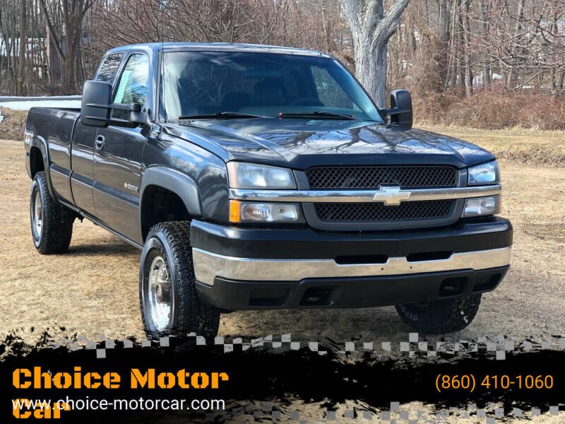 2004 Chevrolet Silverado 2500HD Ext Cab 143.5" WB 4WD, available for sale in Plainville, Connecticut | Choice Group LLC Choice Motor Car. Plainville, Connecticut