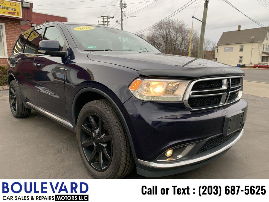 2016 Dodge Durango Limited Sport Utility 4D, available for sale in New Haven, Connecticut | Boulevard Motors LLC. New Haven, Connecticut 2016 Dodge Durango Limited Sport Utility 4D, available for sale in New Haven, Connecticut | Boulevard Motors LLC. New Haven, Connecticut