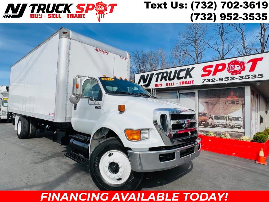 2012 Ford Super Duty F-750 Straight Frame 24FT BOX + CUMMINS ENG + LIFT + AIR RIDE + NO CDL, available for sale in South Amboy, New Jersey | NJ Truck Spot. South Amboy, New Jersey