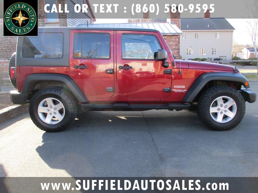 2012 Jeep Wrangler Unlimited 4WD 4dr Sport, available for sale in Suffield, Connecticut | Suffield Auto LLC. Suffield, Connecticut