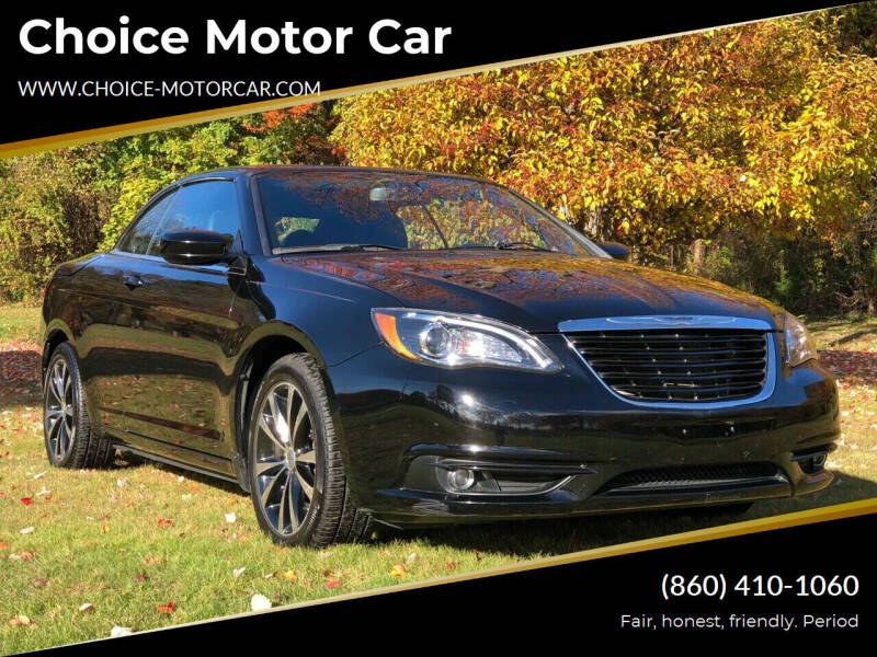 2012 Chrysler 200 2dr Conv S, available for sale in Plainville, Connecticut | Choice Group LLC Choice Motor Car. Plainville, Connecticut