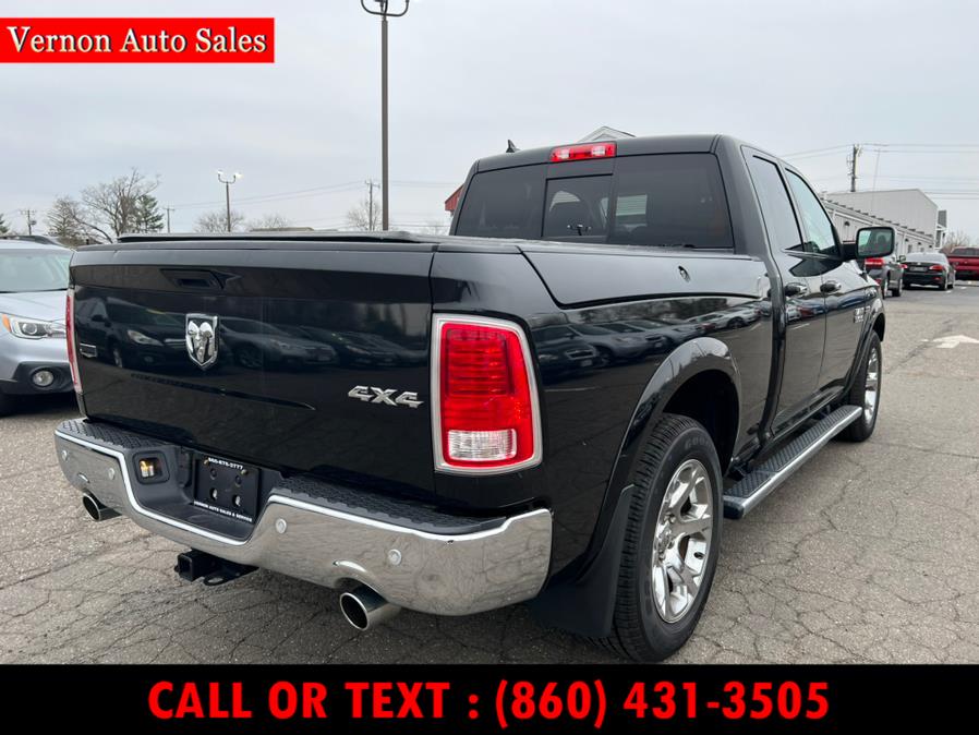 2017 Ram 1500 4WD Quad Cab 140.5" Laramie, available for sale in Manchester, Connecticut | Vernon Auto Sale & Service. Manchester, Connecticut 2017 Ram 1500 4WD Quad Cab 140.5" Laramie, available for sale in Manchester, Connecticut | Vernon Auto Sale & Service. Manchester, Connecticut