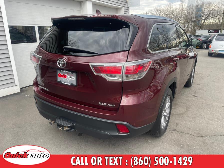 Used Toyota Highlander AWD 4dr V6 XLE (Natl) 2015 | Quick Auto LLC. Bristol, Connecticut Used Toyota Highlander AWD 4dr V6 XLE (Natl) 2015 | Quick Auto LLC. Bristol, Connecticut