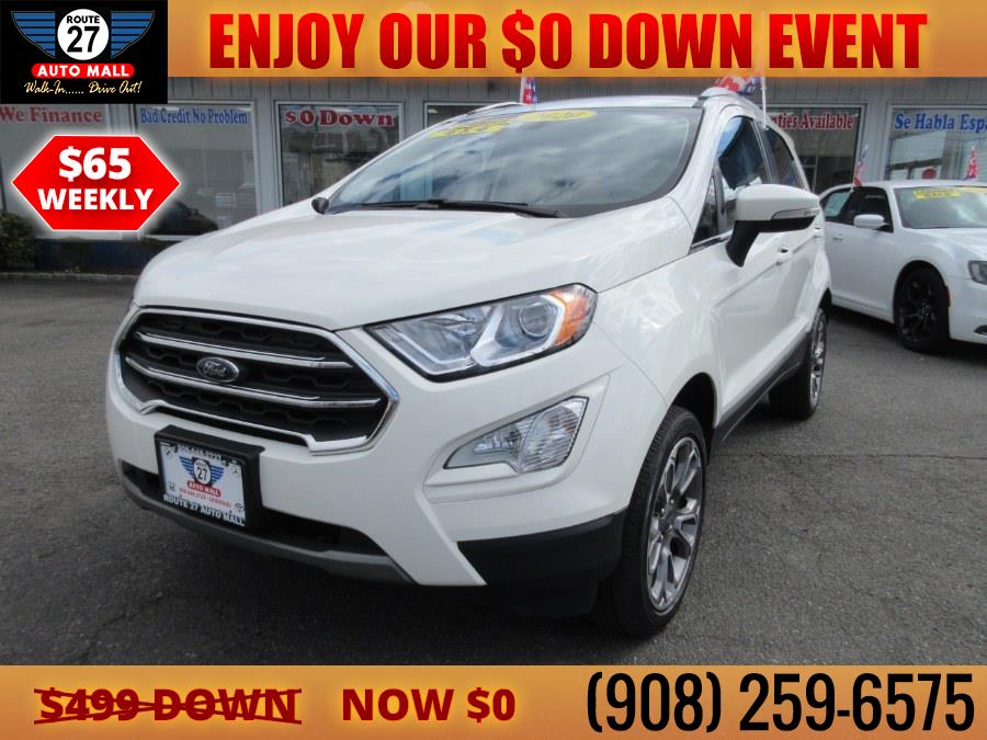 2020 Ford EcoSport Titanium 4WD, available for sale in Linden, New Jersey | Route 27 Auto Mall. Linden, New Jersey 2020 Ford EcoSport Titanium 4WD, available for sale in Linden, New Jersey | Route 27 Auto Mall. Linden, New Jersey