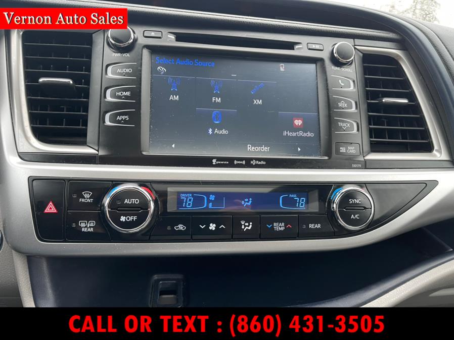 2017 Toyota Highlander XLE V6 AWD (Natl), available for sale in Manchester, Connecticut | Vernon Auto Sale & Service. Manchester, Connecticut 2017 Toyota Highlander XLE V6 AWD (Natl), available for sale in Manchester, Connecticut | Vernon Auto Sale & Service. Manchester, Connecticut