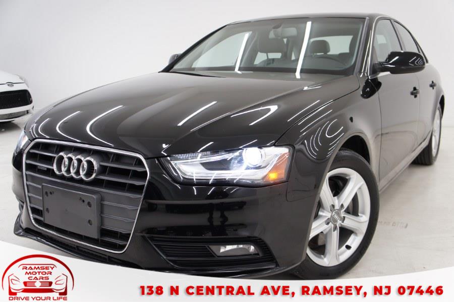 Used Audi A4 4dr Sdn Auto quattro 2.0T Premium 2013 | Ramsey Motor Cars Inc. Ramsey, New Jersey Used Audi A4 4dr Sdn Auto quattro 2.0T Premium 2013 | Ramsey Motor Cars Inc. Ramsey, New Jersey