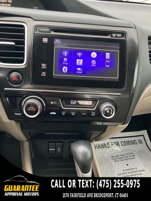 Used Honda Civic EX 4dr Sedan 2015 | Guarantee Approval Motors. Bridgeport, Connecticut Used Honda Civic EX 4dr Sedan 2015 | Guarantee Approval Motors. Bridgeport, Connecticut