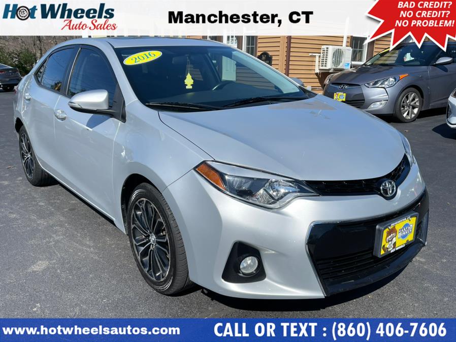 Used Toyota Corolla 4dr Sdn CVT S Premium (Natl) 2016 | Hot Wheels Auto Sales LLC. Manchester, Connecticut Used Toyota Corolla 4dr Sdn CVT S Premium (Natl) 2016 | Hot Wheels Auto Sales LLC. Manchester, Connecticut