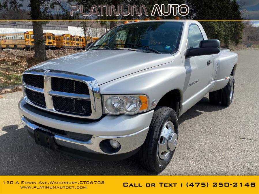 2003 Dodge Ram 3500 2dr Reg Cab 140.5" WB DRW 4WD SLT, available for sale in Waterbury, Connecticut | Platinum Auto Care. Waterbury, Connecticut 2003 Dodge Ram 3500 2dr Reg Cab 140.5" WB DRW 4WD SLT, available for sale in Waterbury, Connecticut | Platinum Auto Care. Waterbury, Connecticut