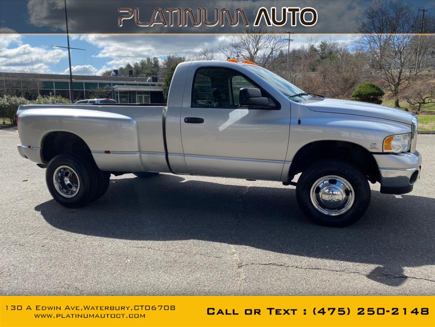 2003 Dodge Ram 3500 2dr Reg Cab 140.5" WB DRW 4WD SLT, available for sale in Waterbury, Connecticut | Platinum Auto Care. Waterbury, Connecticut 2003 Dodge Ram 3500 2dr Reg Cab 140.5" WB DRW 4WD SLT, available for sale in Waterbury, Connecticut | Platinum Auto Care. Waterbury, Connecticut