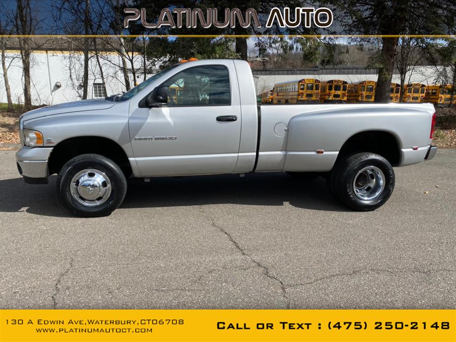 2003 Dodge Ram 3500 2dr Reg Cab 140.5" WB DRW 4WD SLT, available for sale in Waterbury, Connecticut | Platinum Auto Care. Waterbury, Connecticut 2003 Dodge Ram 3500 2dr Reg Cab 140.5" WB DRW 4WD SLT, available for sale in Waterbury, Connecticut | Platinum Auto Care. Waterbury, Connecticut