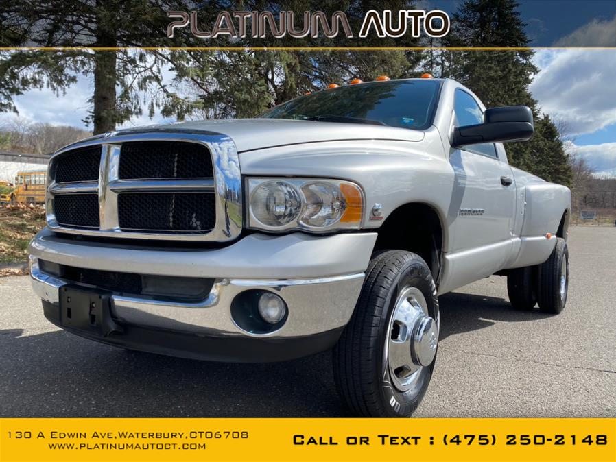 2003 Dodge Ram 3500 2dr Reg Cab 140.5" WB DRW 4WD SLT, available for sale in Waterbury, Connecticut | Platinum Auto Care. Waterbury, Connecticut 2003 Dodge Ram 3500 2dr Reg Cab 140.5" WB DRW 4WD SLT, available for sale in Waterbury, Connecticut | Platinum Auto Care. Waterbury, Connecticut