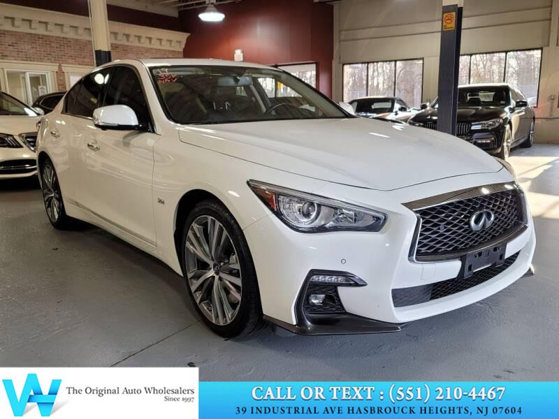 Used INFINITI Q50 3.0t LUXE AWD 2019 | AW Auto & Truck Wholesalers, Inc. Hasbrouck Heights, New Jersey