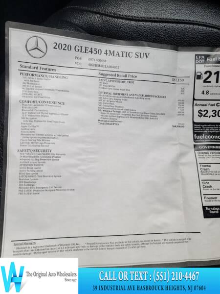2020 Mercedes-Benz GLE GLE 450 4MATIC SUV, available for sale in Lodi, New Jersey | AW Auto & Truck Wholesalers, Inc. Lodi, New Jersey 2020 Mercedes-Benz GLE GLE 450 4MATIC SUV, available for sale in Lodi, New Jersey | AW Auto & Truck Wholesalers, Inc. Lodi, New Jersey
