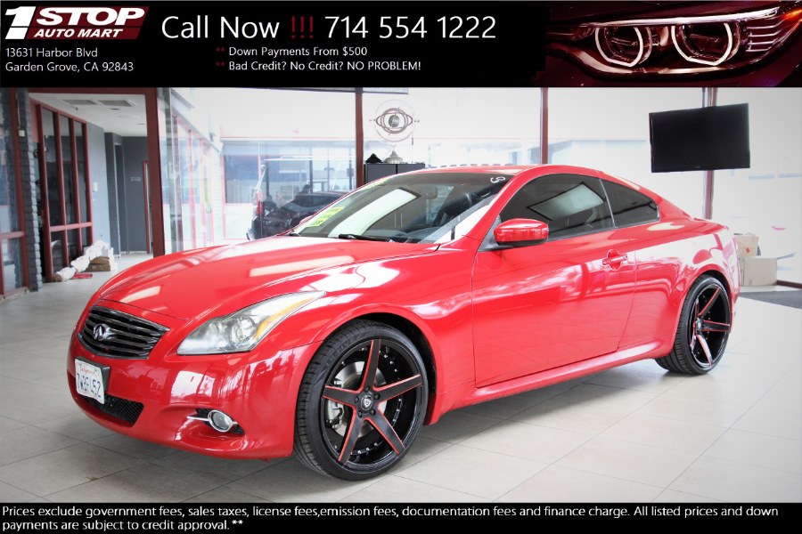 Used 2013 Infiniti G37 Coupe in Garden Grove, California | 1 Stop Auto Mart Inc.. Garden Grove, California