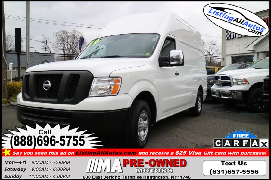Used Nissan NV Cargo NV2500 HD High Roof V8 SV 2019 | www.ListingAllAutos.com. Patchogue, New York