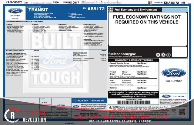 2019 Ford T-250 Transit Cargo Van w/ rearCam, available for sale in Avenel, New Jersey | Car Revolution. Avenel, New Jersey 2019 Ford T-250 Transit Cargo Van w/ rearCam, available for sale in Avenel, New Jersey | Car Revolution. Avenel, New Jersey