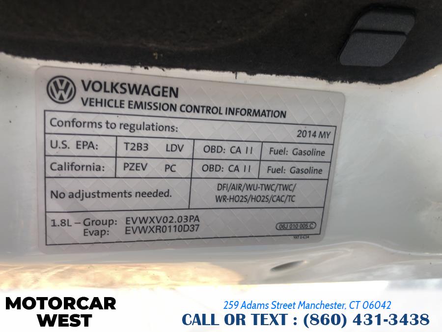 2014 Volkswagen Jetta Sedan 4dr Auto SE PZEV, available for sale in Manchester, Connecticut | Motorcar West. Manchester, Connecticut 2014 Volkswagen Jetta Sedan 4dr Auto SE PZEV, available for sale in Manchester, Connecticut | Motorcar West. Manchester, Connecticut