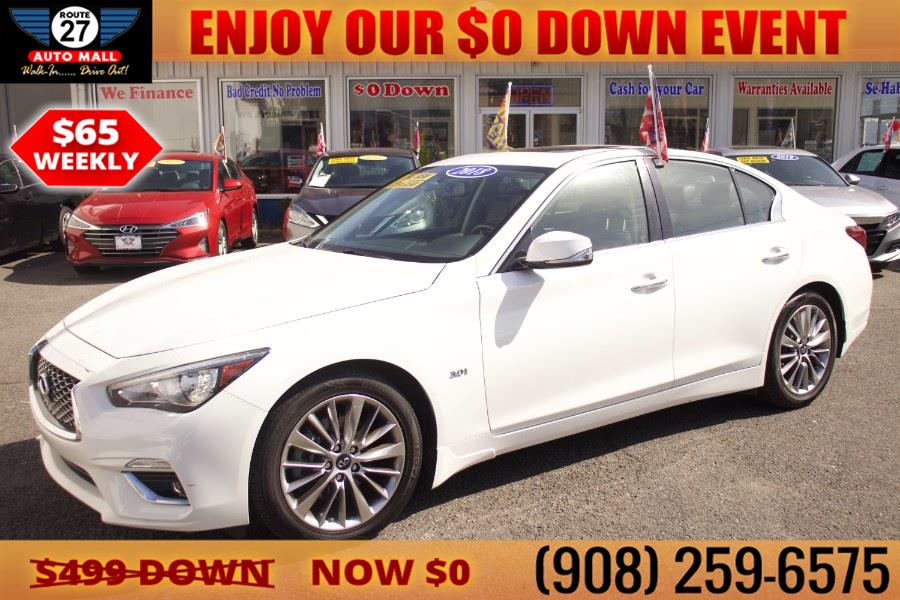 2018 INFINITI Q50 3.0t LUXE RWD, available for sale in Linden, New Jersey | Route 27 Auto Mall. Linden, New Jersey 2018 INFINITI Q50 3.0t LUXE RWD, available for sale in Linden, New Jersey | Route 27 Auto Mall. Linden, New Jersey