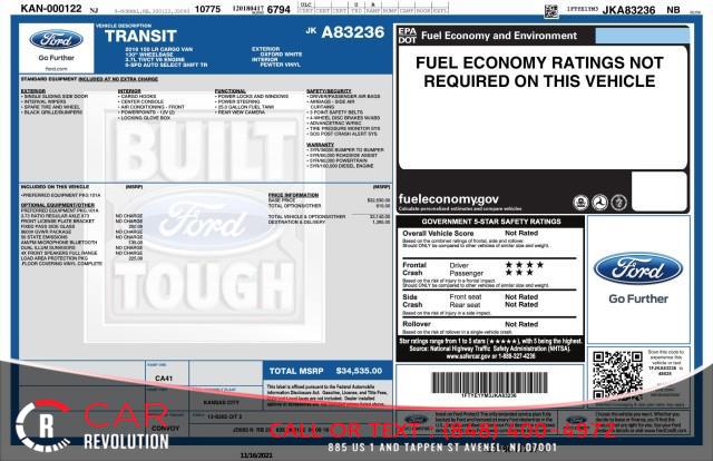 Used Ford T-150 Transit Cargo Van w/ rearCam 2018 | Car Revolution. Avenel, New Jersey Used Ford T-150 Transit Cargo Van w/ rearCam 2018 | Car Revolution. Avenel, New Jersey