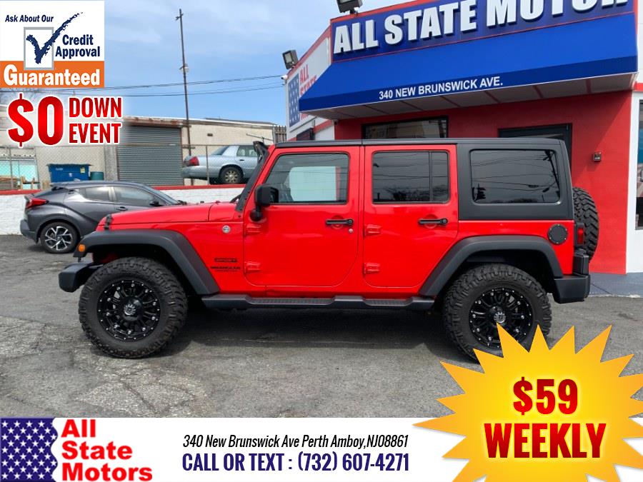 2015 Jeep Wrangler Unlimited 4WD 4dr Sport, available for sale in Perth Amboy, New Jersey | All State Motor Inc. Perth Amboy, New Jersey 2015 Jeep Wrangler Unlimited 4WD 4dr Sport, available for sale in Perth Amboy, New Jersey | All State Motor Inc. Perth Amboy, New Jersey