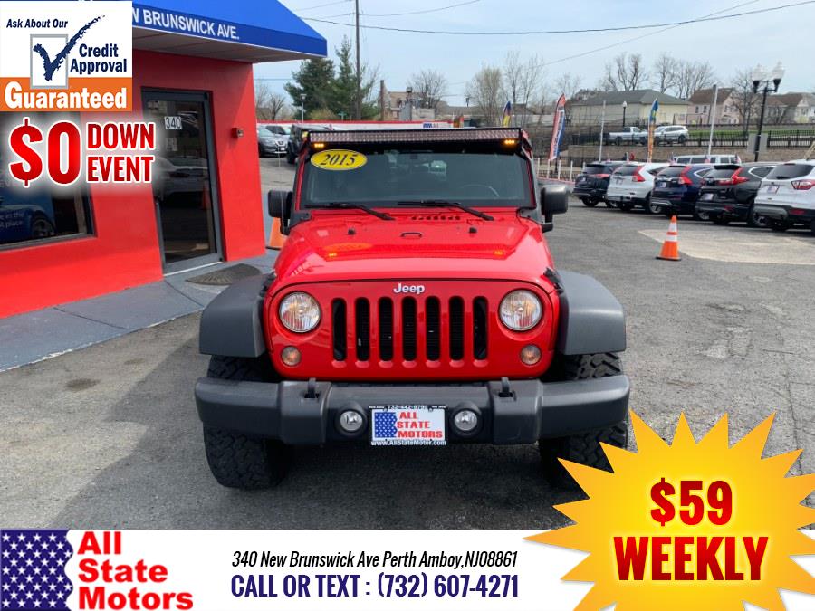 2015 Jeep Wrangler Unlimited 4WD 4dr Sport, available for sale in Perth Amboy, New Jersey | All State Motor Inc. Perth Amboy, New Jersey 2015 Jeep Wrangler Unlimited 4WD 4dr Sport, available for sale in Perth Amboy, New Jersey | All State Motor Inc. Perth Amboy, New Jersey