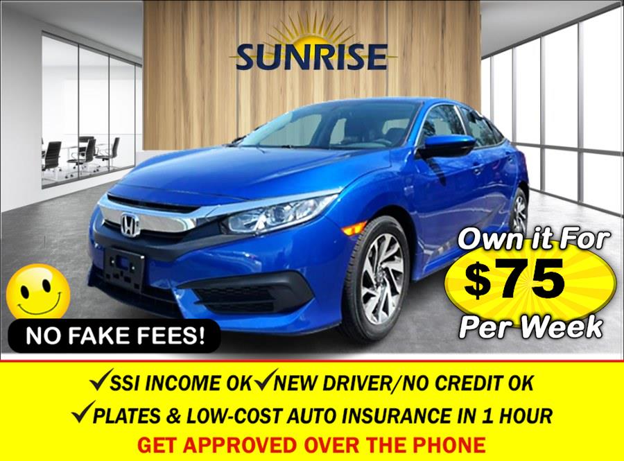 2017 Honda Civic EX. LOW MILES!, available for sale in Rosedale, New York | Sunrise Auto Sales. Rosedale, New York