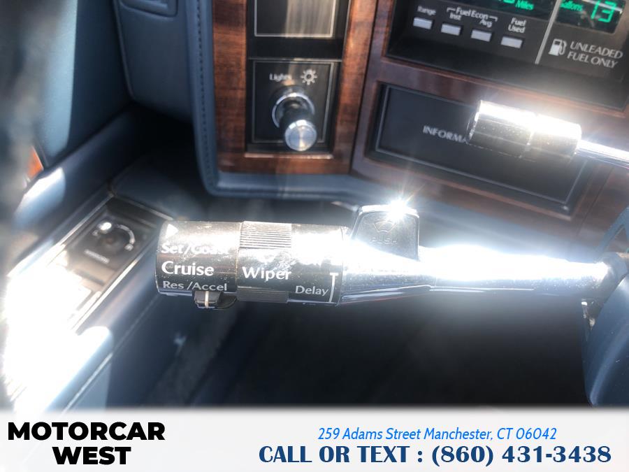 Used Cadillac Deville 4dr Sedan 1989 | Motorcar West. Manchester, Connecticut Used Cadillac Deville 4dr Sedan 1989 | Motorcar West. Manchester, Connecticut