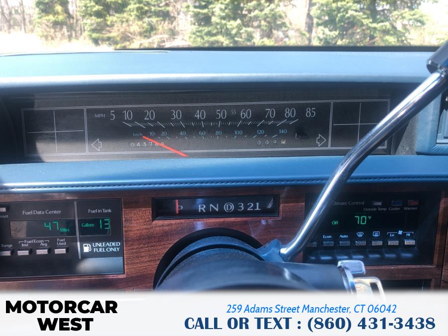 Used Cadillac Deville 4dr Sedan 1989 | Motorcar West. Manchester, Connecticut Used Cadillac Deville 4dr Sedan 1989 | Motorcar West. Manchester, Connecticut