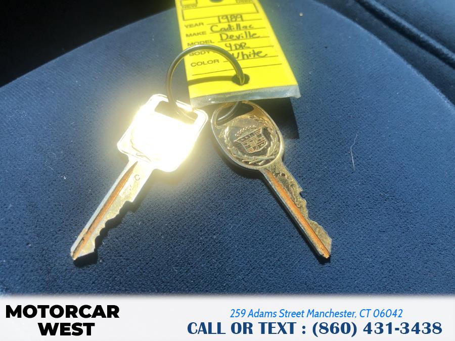 Used Cadillac Deville 4dr Sedan 1989 | Motorcar West. Manchester, Connecticut Used Cadillac Deville 4dr Sedan 1989 | Motorcar West. Manchester, Connecticut