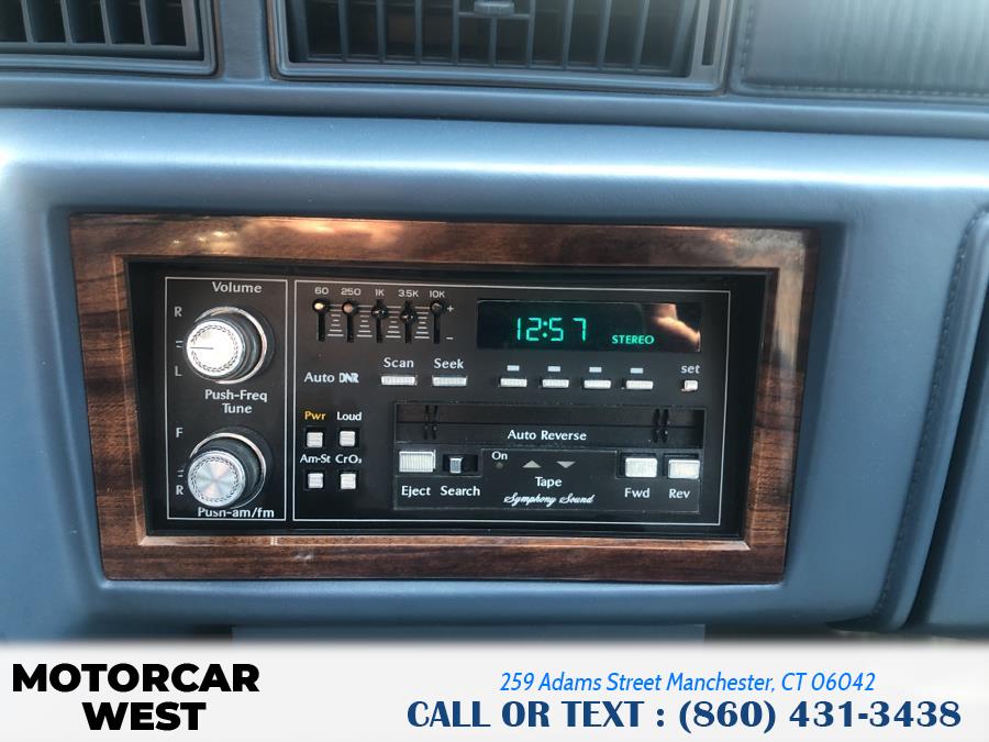 Used Cadillac Deville 4dr Sedan 1989 | Motorcar West. Manchester, Connecticut Used Cadillac Deville 4dr Sedan 1989 | Motorcar West. Manchester, Connecticut