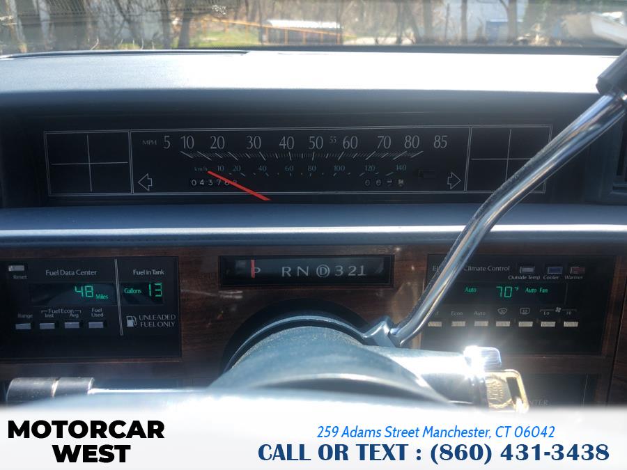 Used Cadillac Deville 4dr Sedan 1989 | Motorcar West. Manchester, Connecticut Used Cadillac Deville 4dr Sedan 1989 | Motorcar West. Manchester, Connecticut