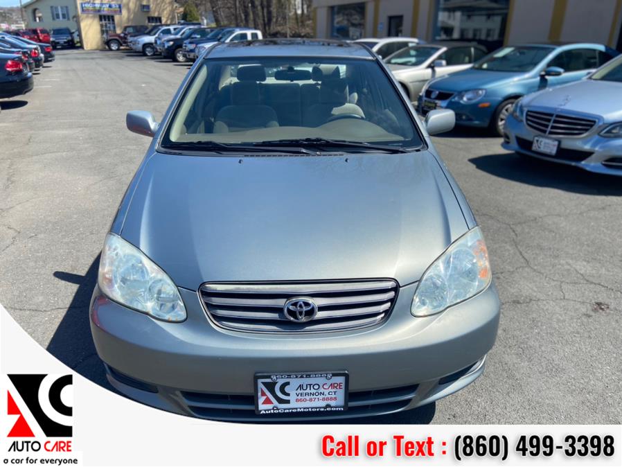 2003 Toyota Corolla 4dr Sdn LE Auto (Natl), available for sale in Vernon , Connecticut | Auto Care Motors. Vernon , Connecticut 2003 Toyota Corolla 4dr Sdn LE Auto (Natl), available for sale in Vernon , Connecticut | Auto Care Motors. Vernon , Connecticut