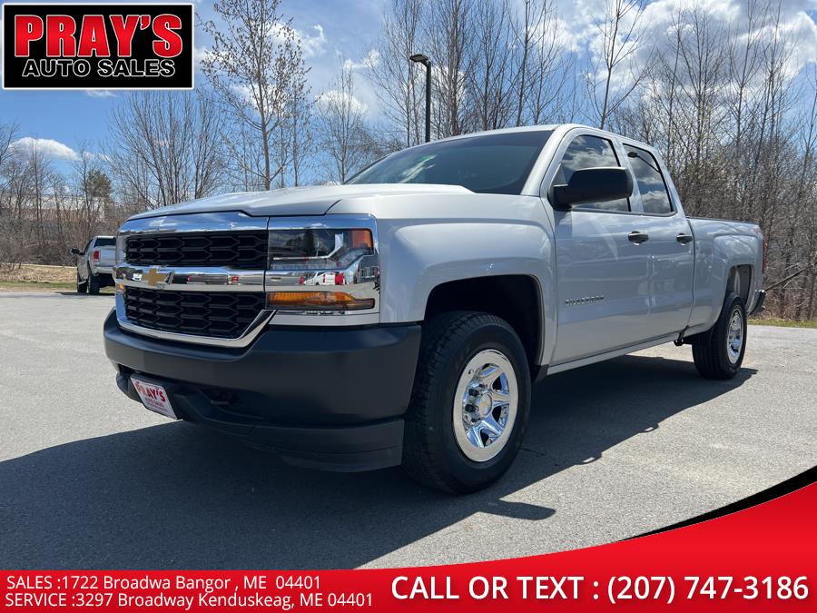 2018 Chevrolet Silverado 1500 4WD Double Cab 143.5" Work Truck, available for sale in Bangor , Maine | Pray's Auto Sales . Bangor , Maine 2018 Chevrolet Silverado 1500 4WD Double Cab 143.5" Work Truck, available for sale in Bangor , Maine | Pray's Auto Sales . Bangor , Maine