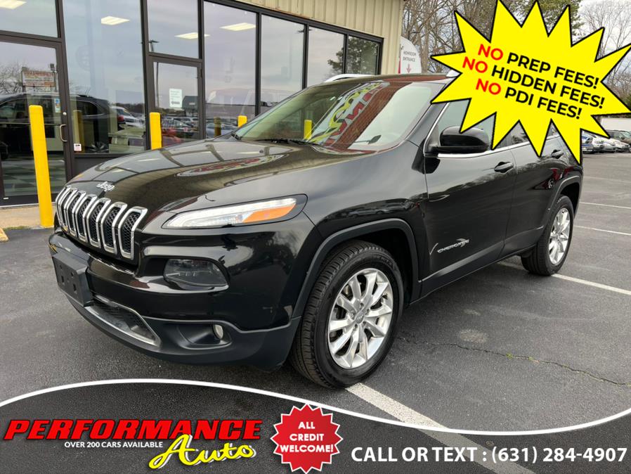 2015 Jeep Cherokee 4WD 4dr Limited, available for sale in Bohemia, New York | Performance Auto Inc. Bohemia, New York 2015 Jeep Cherokee 4WD 4dr Limited, available for sale in Bohemia, New York | Performance Auto Inc. Bohemia, New York
