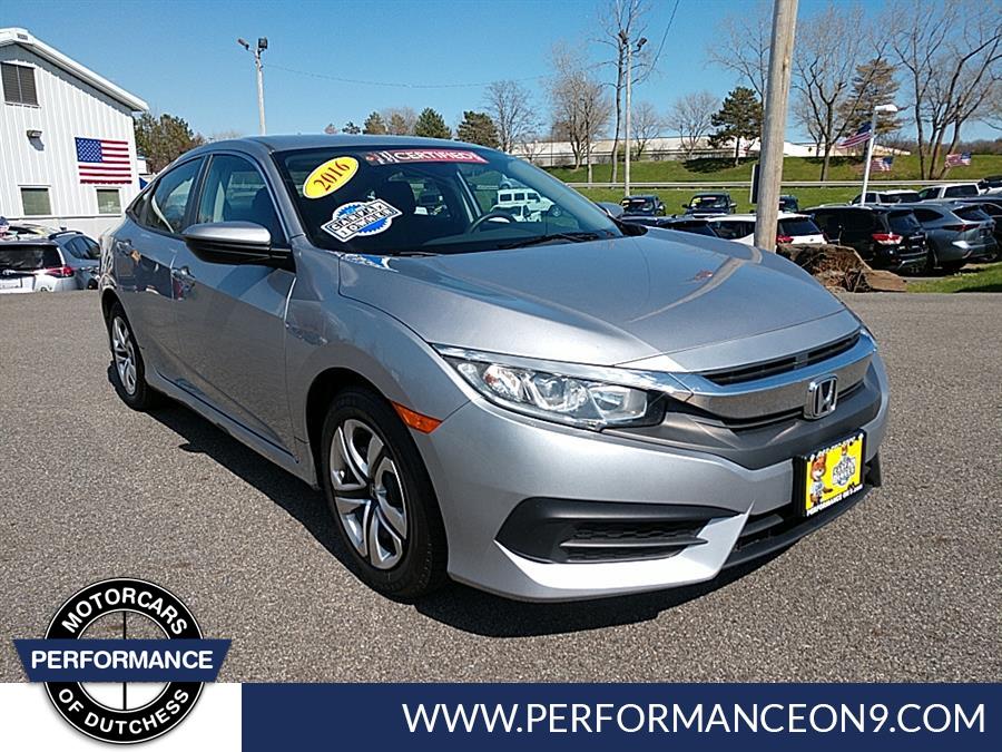 2016 Honda Civic Sedan 4dr CVT LX, available for sale in Wappingers Falls, New York | Performance Motor Cars. Wappingers Falls, New York