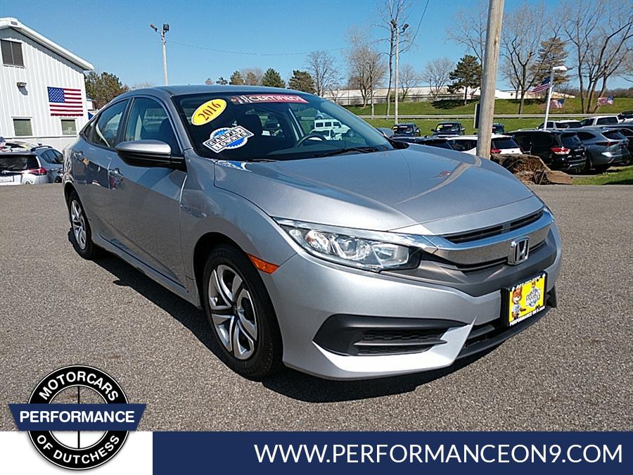 2016 Honda Civic Sedan 4dr CVT LX, available for sale in Wappingers Falls, New York | Performance Motor Cars. Wappingers Falls, New York 2016 Honda Civic Sedan 4dr CVT LX, available for sale in Wappingers Falls, New York | Performance Motor Cars. Wappingers Falls, New York