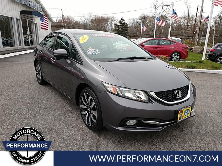 2015 Honda Civic Sedan 4dr CVT EX-L, available for sale in Wilton, Connecticut | Performance Motor Cars Of Connecticut LLC. Wilton, Connecticut