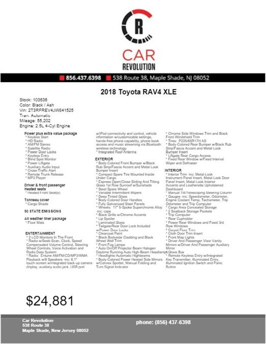 Used Toyota Rav4 XLE 2018 | Car Revolution. Maple Shade, New Jersey Used Toyota Rav4 XLE 2018 | Car Revolution. Maple Shade, New Jersey