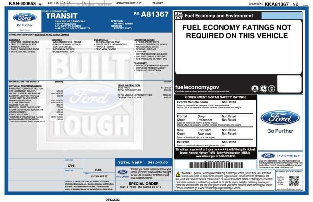 Used Ford T-350 Transit Cargo Van w/ rearCam 2019 | Car Revolution. Maple Shade, New Jersey Used Ford T-350 Transit Cargo Van w/ rearCam 2019 | Car Revolution. Maple Shade, New Jersey