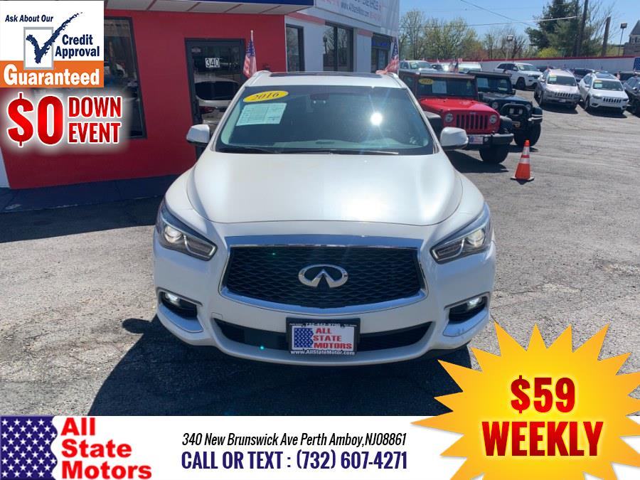 2016 INFINITI QX60 AWD 4dr, available for sale in Perth Amboy, New Jersey | All State Motor Inc. Perth Amboy, New Jersey 2016 INFINITI QX60 AWD 4dr, available for sale in Perth Amboy, New Jersey | All State Motor Inc. Perth Amboy, New Jersey