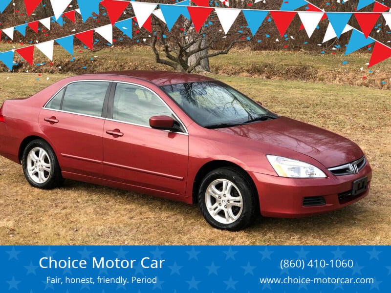 2007 Honda Accord Sdn 4dr I4 AT LX SE, available for sale in Plainville, Connecticut | Choice Group LLC Choice Motor Car. Plainville, Connecticut