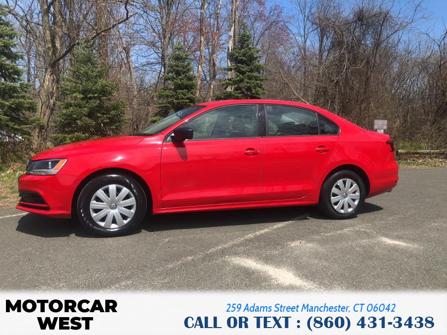 2015 Volkswagen Jetta Sedan 4dr Auto 2.0L S w/Technology, available for sale in Manchester, Connecticut | Motorcar West. Manchester, Connecticut 2015 Volkswagen Jetta Sedan 4dr Auto 2.0L S w/Technology, available for sale in Manchester, Connecticut | Motorcar West. Manchester, Connecticut