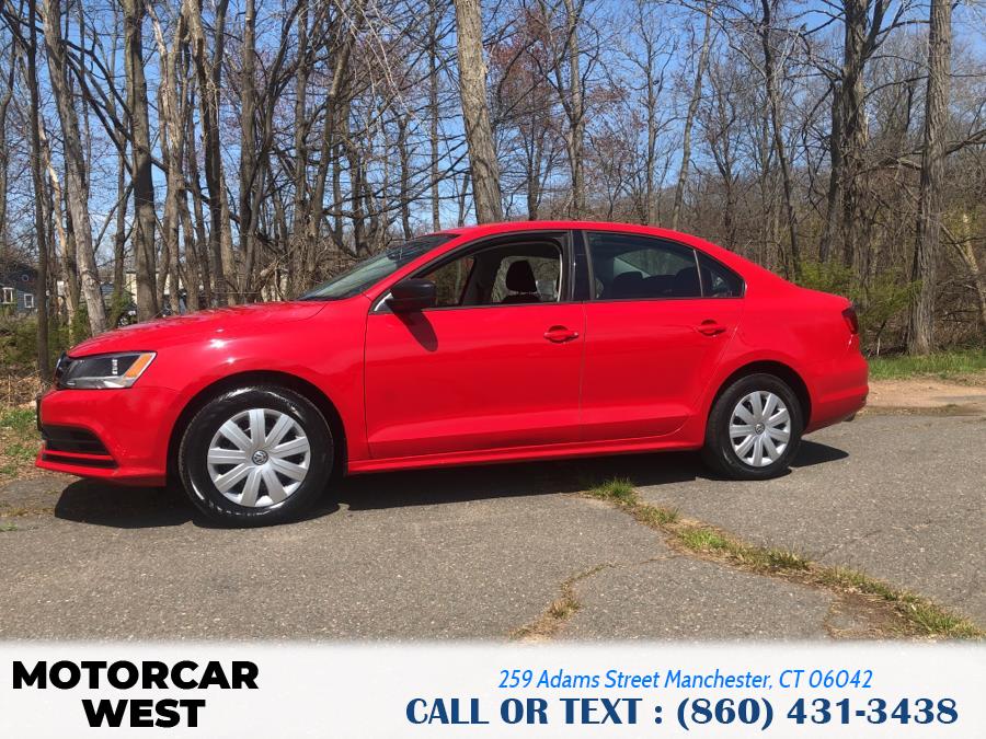 2015 Volkswagen Jetta Sedan 4dr Auto 2.0L S w/Technology, available for sale in Manchester, Connecticut | Motorcar West. Manchester, Connecticut 2015 Volkswagen Jetta Sedan 4dr Auto 2.0L S w/Technology, available for sale in Manchester, Connecticut | Motorcar West. Manchester, Connecticut