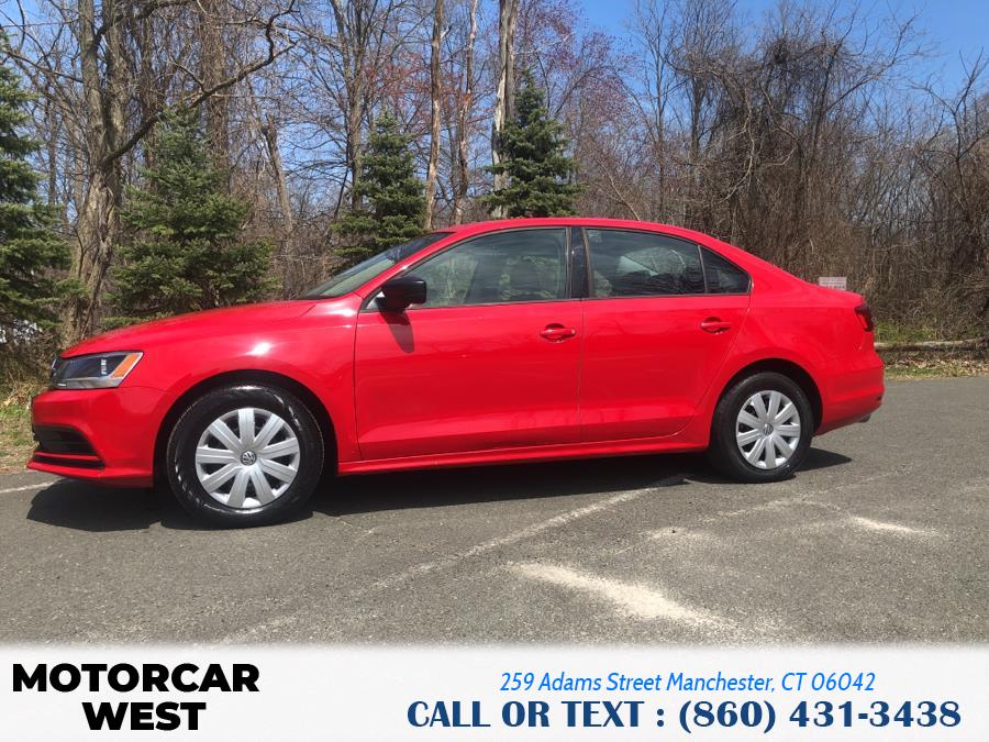 2015 Volkswagen Jetta Sedan 4dr Auto 2.0L S w/Technology, available for sale in Manchester, Connecticut | Motorcar West. Manchester, Connecticut 2015 Volkswagen Jetta Sedan 4dr Auto 2.0L S w/Technology, available for sale in Manchester, Connecticut | Motorcar West. Manchester, Connecticut