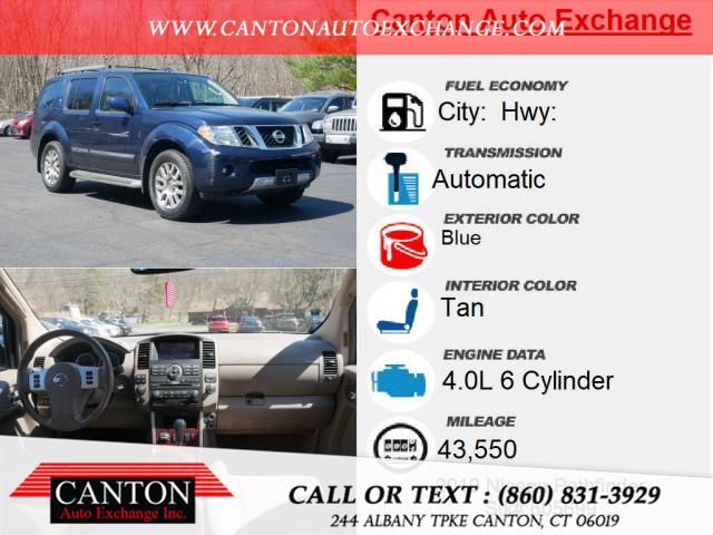 Used Nissan Pathfinder LE 2010 | Canton Auto Exchange. Canton, Connecticut Used Nissan Pathfinder LE 2010 | Canton Auto Exchange. Canton, Connecticut