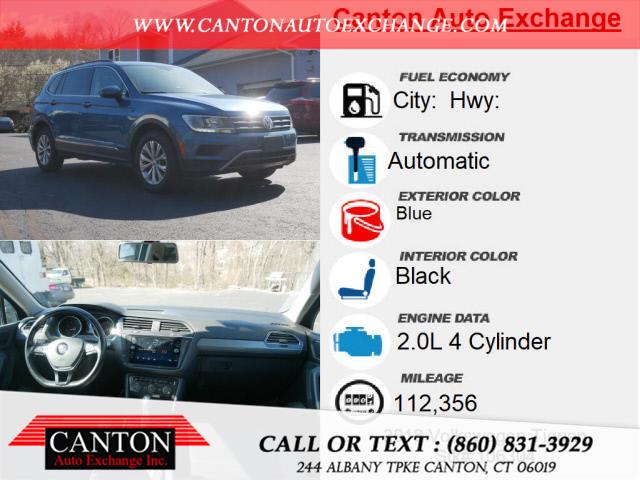 Used Volkswagen Tiguan 2.0T SE 4Motion 2018 | Canton Auto Exchange. Canton, Connecticut Used Volkswagen Tiguan 2.0T SE 4Motion 2018 | Canton Auto Exchange. Canton, Connecticut
