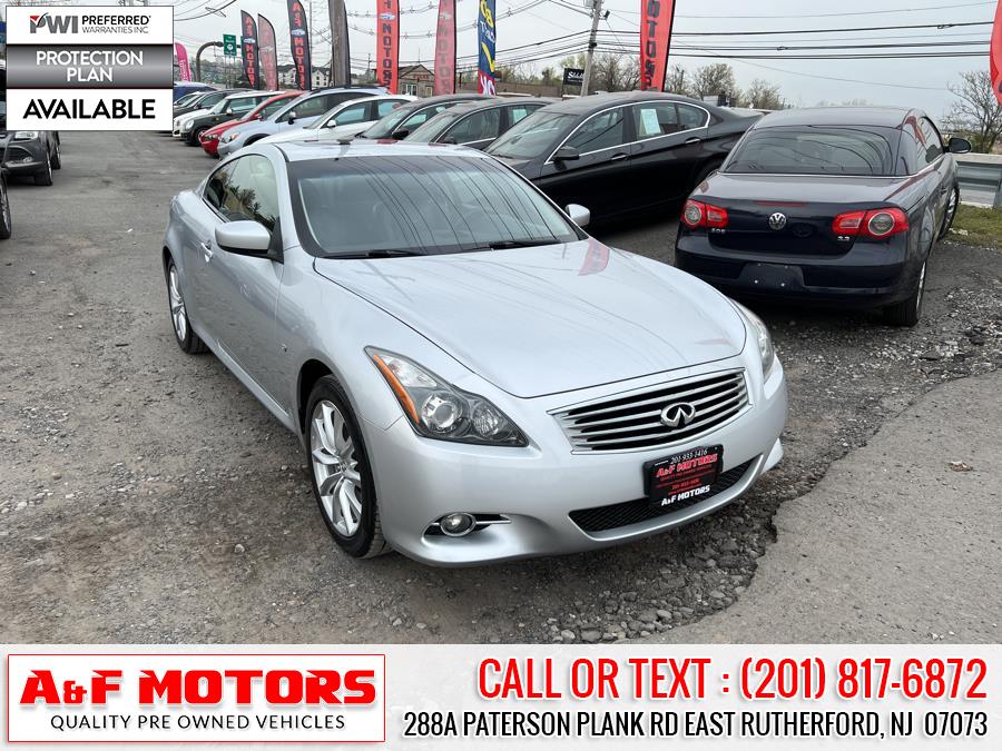 Used INFINITI Q60 Coupe 2dr Auto AWD 2014 | A&F Motors LLC. East Rutherford, New Jersey Used INFINITI Q60 Coupe 2dr Auto AWD 2014 | A&F Motors LLC. East Rutherford, New Jersey