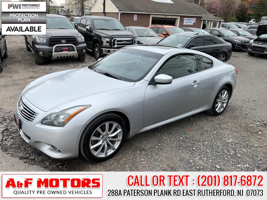 Used INFINITI Q60 Coupe 2dr Auto AWD 2014 | A&F Motors LLC. East Rutherford, New Jersey Used INFINITI Q60 Coupe 2dr Auto AWD 2014 | A&F Motors LLC. East Rutherford, New Jersey